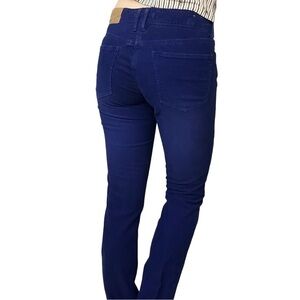 Madewell Corduroy Pants Royal Blue Rail Straight Cotton Women’s Casual Size 27